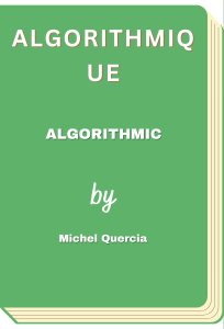 Algorithmique - Algorithmic (Michel Quercia)